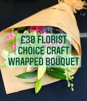 Florist Choice Craft Wrapped Bouquet 2